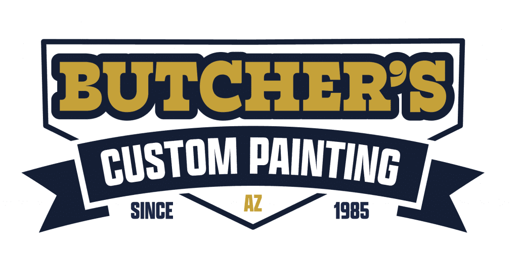 butcher's custom painting logo wordmark